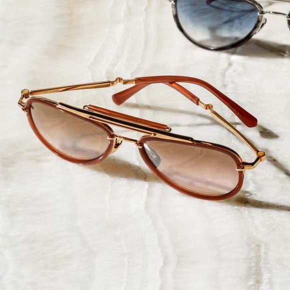 Mr Leight Doheny SL Rosewood Aviator Sunglasses - Picture 14 of 14